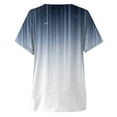 thumbnail image 4 of vigerkar Summer Tops for Women 2025 Short Sleeve V Neck T Shirts Trendy Vintage Basic Tees Loose Comfy Blouses Casual Outfits Navy, L, 4 of 6