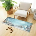 thumbnail image 4 of Coolnut Christmas Snowman Soft Runner Rug, Washable Non-Slip Room Rug, Hallway Rug Runner for Entryway,Hallway,Bathroom,and Kitchen,39x20In, 4 of 7