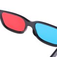 thumbnail image 2 of Lentes 3D profesionales para cine y videojuegos - Marco negro con lentes rojo/azul - Ligero y cómodo - Ideal para películas, revistas y fotos anaglíficas - Talla universal para hombre y mujer, 2 of 6