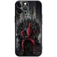 thumbnail image 3 of Funda de teléfono de silicona de Marvel Deadpool para Apple iPhone 15, 11, 14, 13, 12 Pro Max, 13, 12 Mini, XS Max, XR, X, 7, 8 Plus, 3 of 5