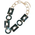 thumbnail image 1 of EIMELI Chunky Chain Choker Acrylic - Adjustable Clavicle Necklace Statement Necklace, 1 of 2