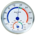 thumbnail image 1 of Room Thermometer Wall-mounted Temperature & Humidity Meter Indoor Thermometer, 1 of 10