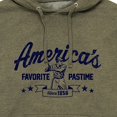thumbnail image 3 of Instant Message - America's Favorite Pastime - Men's Pullover Hooded Fleece Sweatshirt, 3 of 7