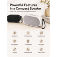 thumbnail image 4 of Portable IPX6 Waterproof Bluetooth Speaker, 5.3 Wireless Mini Outdoor Speaker with TWS Stereo, TF Card/AUX/USB Playback, Hands-Free Call, 1000mAh Rechargeable Small Speaker for Camping Beach Travel, 4 of 8