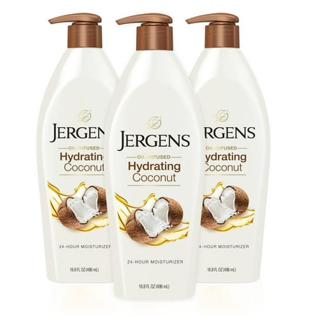 Jergens Hydrating Coconut Body Moisturizer, 16.8 Ounce (Pack Of 3).
