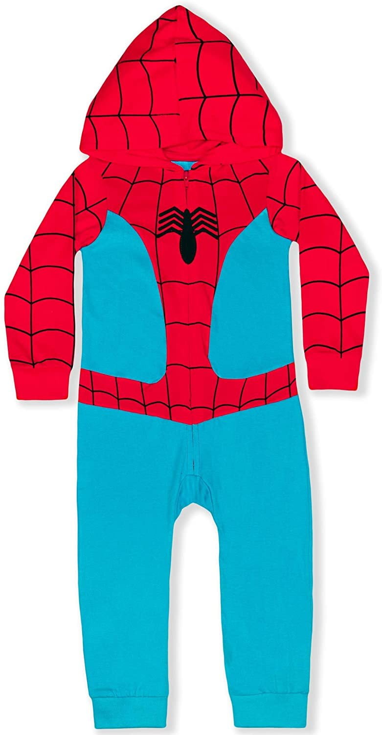 Marvel Heroes Boy's Zip Up Hooded Coverall