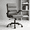 Gray, variant on TMV Ergonomic Executive Desk Chair - PU Leather Adjustable Arm Swivel Office Chair for Vanity Desk, Home & Executive Desk,Black