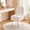 White(Teddy Fleece), variant on Tzou Vanity Stool with Storage & Adjustable Backrest – 280 lbs Capacity, Faux Fur