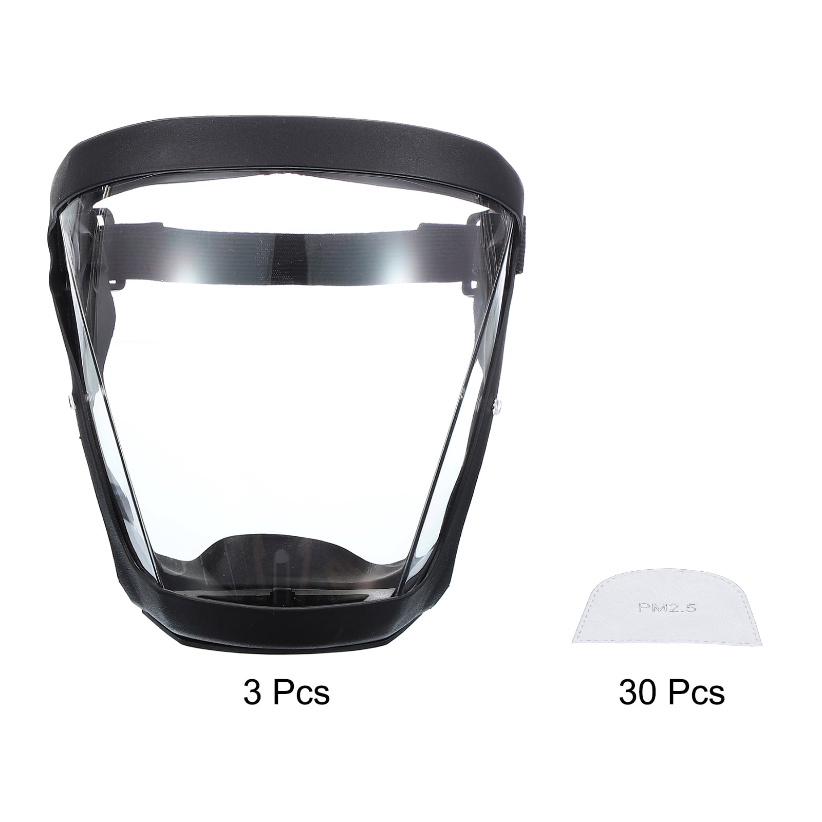 Uxcell Full Safety Face Shields, Anti Fogging Full Safety Face Protection Face Shields White