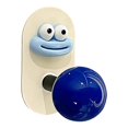 thumbnail image 2 of Big Mouth Wall Hooks – Decorative Wall Mounted Coat Hooks for Hanging Coats, Scarves, Bags, Purses, Backpacks, Towels and More, Strong Load Bearing Funny Wall Hooks With Knob, 1 Pack,Blue, 2 of 9