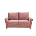 thumbnail image 3 of Uspridefurniture Kavalier Velvet Loveseat, Pink, 3 of 5