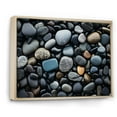 thumbnail image 2 of Designart "Patterns on the Rocky Beach IV" Nautical & Beach Floater Framed Wall Art Print, 2 of 7