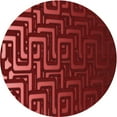 thumbnail image 1 of Ahgly Company Machine Washable Indoor Square Transitional Crimson Red Area Rugs, 3' Square, 1 of 7