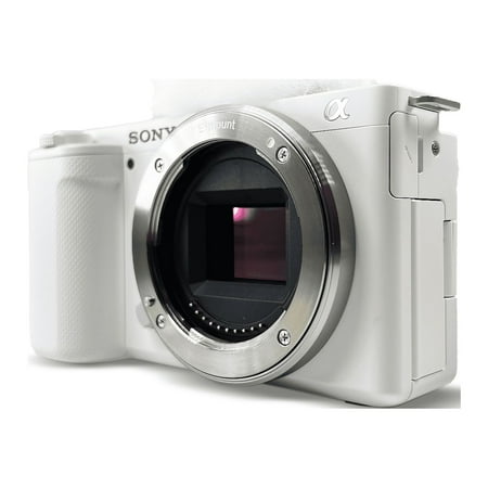 UPC: 0027242922112 | Sony Alpha ZV-E10 – APS-C Interchangeable Lens Mirrorless Vlog Camera – White