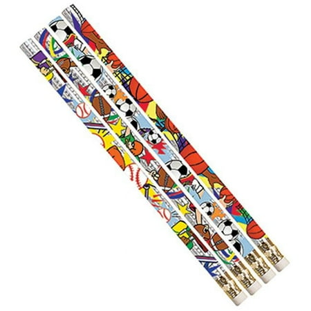 Musgrave Pencil Co Inc MUSPSPRTD Sport Pizzazz Assortment 12Pk Pencils