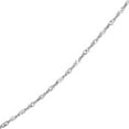 thumbnail image 2 of Ritastephens Singapore Chain 10k Real White Gold 1.5 mm Singapore Chain Necklace 18 inches long, 2 of 3