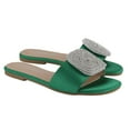 thumbnail image 6 of 【SIMPLE-3】Women's Flat Rhinestone Sandals Fashion Slides light Slippers for Summer Walking Shoes Footwear Girl Shoe Rubber Comfort Tsinelas Nail, 6 of 7