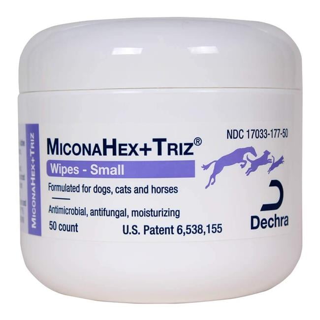 Dechra MiconaHex Triz Wipes for Cats and Dogs 50 Count