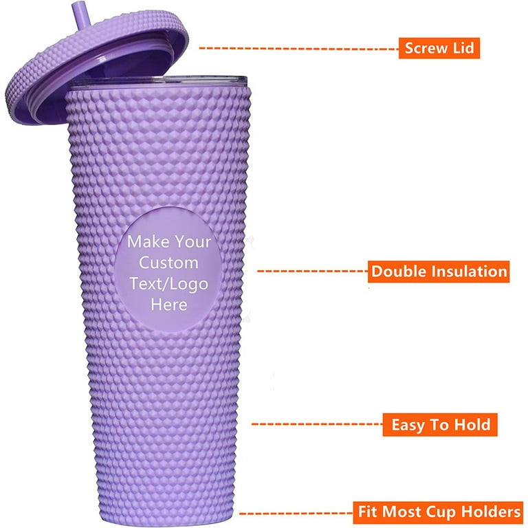 Starbucks 710ml/24oz Soft Purple Studded Cup