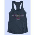 thumbnail image 3 of Crazy Party Noise Star Racerback Tank Women -Image by Shutterstock, Female x-Small, 3 of 4