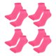 thumbnail image 1 of 4 pares de calcetines con dedos completos, unisex, antideslizantes, pegajosos, cinco dedos, para ejercicio deportivo, yoga, ajuste diario, rosa roja, 1 of 1