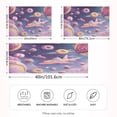 thumbnail image 4 of Haosy Satin Pillowcase for Hair and Skin Standard Cooling Silk Pillow Case with Envelope Closure Dessert Planet Spaceship 20"x40", 4 of 9