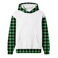 thumbnail image 5 of SELONE Sweatshirt with Hoodie for Boys Fleece Pullover Tops Plaid Sweatshirt Fall Winter Clothes with Pockets 3-14Y, 5 of 5