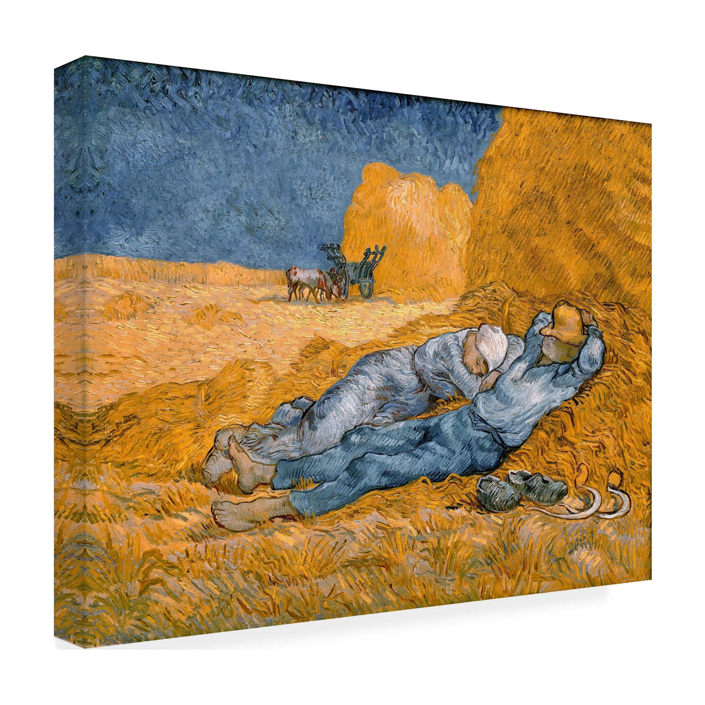 Van Gogh 'Rest From Work' Canvas Art