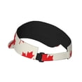 thumbnail image 2 of Balery Happy Canada Day Sport Wear Athletic Visor Sun Sports Visor Hat Visor Adjustable Cap for Women and Men (One Size), 2 of 8