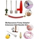 thumbnail image 3 of Portable inflator ball pump air pump inflation kit with needle, nozzle, extension hose for basketball, football, volleyball, rugby, balloons, other in, 3 of 5