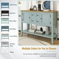thumbnail image 3 of TREXM Ample Storage Console Table with Four Drawers and Bottom Shelf(Lime White), 3 of 7