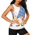 thumbnail image 2 of Balery Autumn Funny Gnomes Camiseta sin mangas estampada ligera para mujer, tops de entrenamiento sin mangas, camisetas de yoga transpirables de secado rápido.-XX-Large, 2 of 7