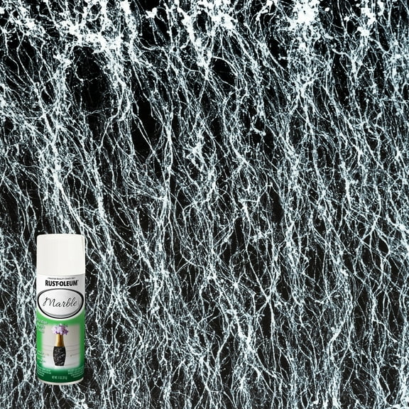 White, Rust-Oleum Marble Specialty Flat Spray Paint-372487, 10.25 oz, 6 Pack