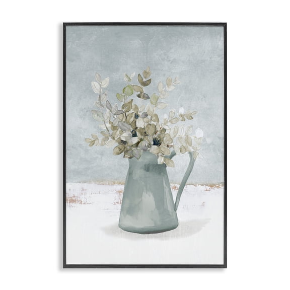 Stupell Industries Scandinavian Blue Botanical Arrangement Black Framed Giclee Art, 12 x 18, by Lanie Loreth