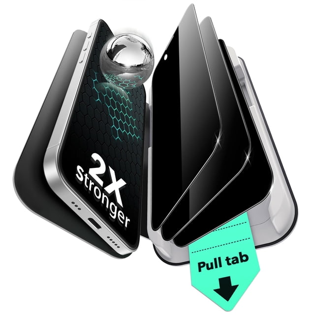 Paquete de protectores de pantalla de privacidad ESR 3 para iPhone 16e/14/13/13 Pro