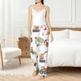 thumbnail image 5 of Uemuo Excavator Pattern Women's Wide Leg Palazzo Lounge Pants with Pockets Light Weight Loose Comfy Casual Pajama Pants-X-Large, 5 of 9
