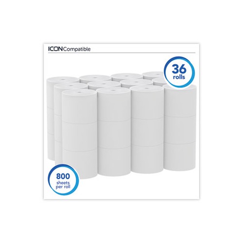 Scott Essential Extra Soft Coreless Standard Roll Toilet Paper, Septic Safe, 2-Ply, White, 800 Sheets/Roll, 36 Rolls/Carton -KCC07001 - 3