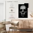 thumbnail image 5 of Elephant Stock Phantom Skull Wall Art - Vertical Canvas Wall Art - Living Room Wall Decor - Gothic Canvas - Black And White Decor - 8" x 12", 5 of 8
