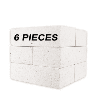 Insulating Fire Brick, 9 x 4.5 x 1.25, 2500F Rated, Set of 5 Fire Brick  for Pizza Ovens, Wood Stoves, Kilns, Fireplaces, Forges, Jewelry Soldering