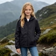 thumbnail image 6 of Boy's Lightweight Jacket UPF 50+ Waterproof Windbreaker Zip up Hoodie Packable Softshell Jacket for Travel​ Hiking 2 PCS Coat, 6 of 8
