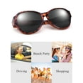 thumbnail image 2 of TINHAO Oversized Fit Over Glasses Sunglasses for Women, Polarized UV400 Wear Over Prescription Glasses for Driving Fishing Hiking Cycling Outdoor, 2 of 7