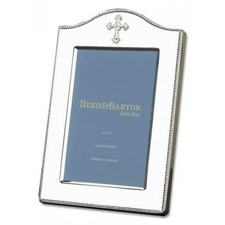 Reed & Barton Sculpture Reed & Barton Abbey Collection Tarnish Resistant Silver-plated Cross 4-by 6-Inch Picture Frame ()