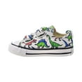 thumbnail image 4 of Converse Chuck Taylor All Star 2V Strap Ox Toddlers' Shoes White-Green-Red 770166f, 4 of 6