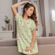 thumbnail image 3 of Fotbe Rabbit With Tie Bata de Dormir para Mujer con Estampado, Camisón de Algodón de Manga Corta, Ropa de Dormir Casual, 3 of 6