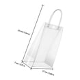 thumbnail image 2 of CHICHUMID 12Ud Bolsas PVC Transparentes Con Asa Para Presentación Y Transporte De Regalos Especiales, 2 of 8