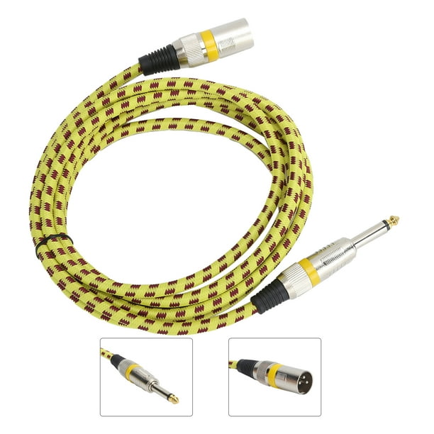 XLR A 1/4 Pulgada De Cable XLR A 1/4 Pulgada XLR A 6.35 Mm Cable Masculino 24awg Oxígeno- Cobre Con Blindaje De Múltiples Capas Para Una Claridad De Señal De Sonido De Alta