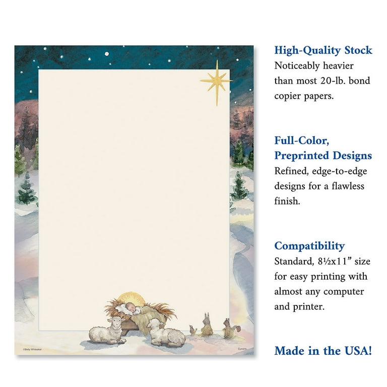 christmas-tree-manger-holiday-stationery-25-sheets-8-5x11-printable-70-text-paper-walmart-com for Free Printable Religious Christmas Stationery Christmas Tree & Manger Holiday Stationery, 25 Sheets, 8.5x11, Printable 70# Text Paper - Walmart.com for Free Printable Religious Christmas Stationery