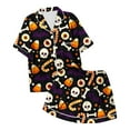 thumbnail image 5 of Womens Pajama Sets Halloween Printed Short Sleepwear Loungewear Nightwear Nightclothes Homewear, 5 of 5
