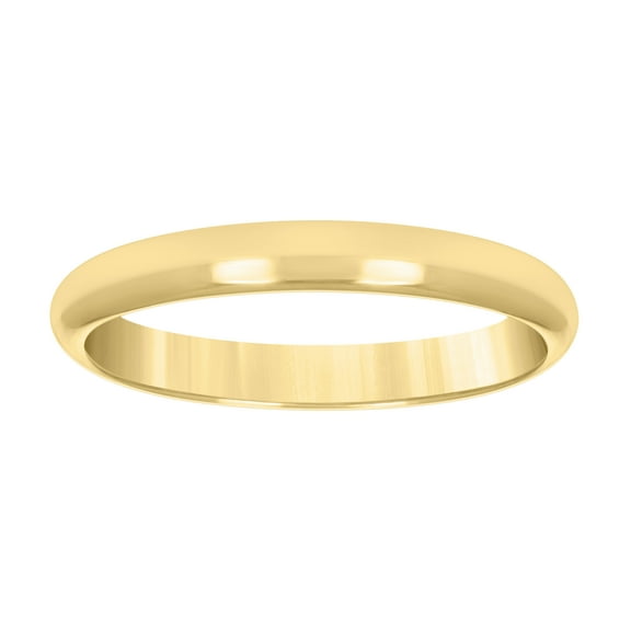 10kt Yellow Gold Unisex 3mm Regular-Fit Wedding Band Ring Size 12