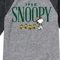 thumbnail image 3 of Peanuts - 1950s Camper Snoopy - Toddler And Youth Raglan Graphic T-Shirt, 3 of 6